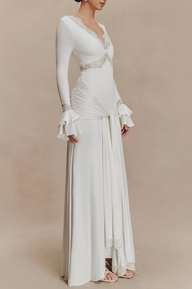 Electra Slinky Lace Maxi Dress