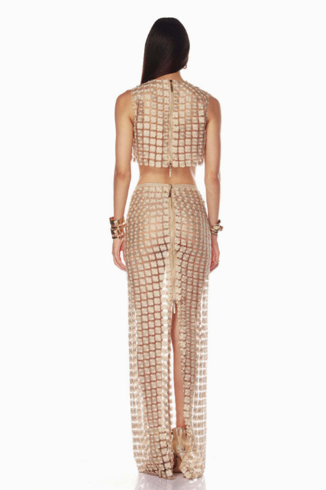Saia Champagne Crochet Set