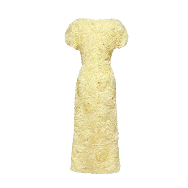 Molly Floral Applique Midi Dress