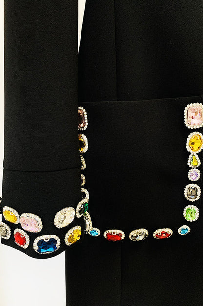 Slade Long Sleeve Rhinestone Embellished Dress