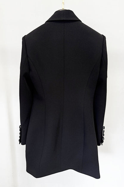 Kallie Sequin Embellished Blazer Mini Dress