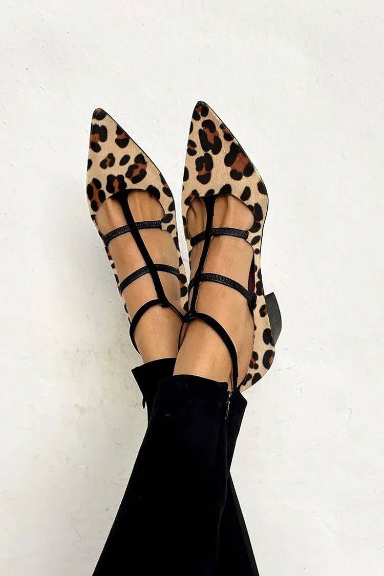 Clarissa™ | Leopard Strap Heels