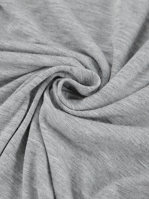 Robe de soirée longue à manches longues, plissée, moulante, couleur unie, fendue, épaules dénudées 