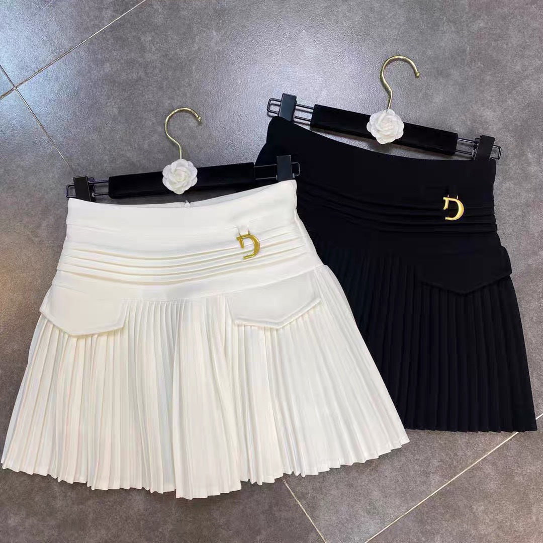 ADARA Mini Skirt with Short BLACK