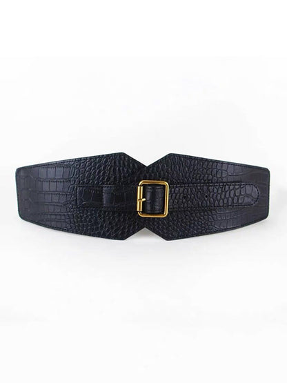 Belt Buckle Geometric Split-Joint Waist Belts & Thigh Cuffs