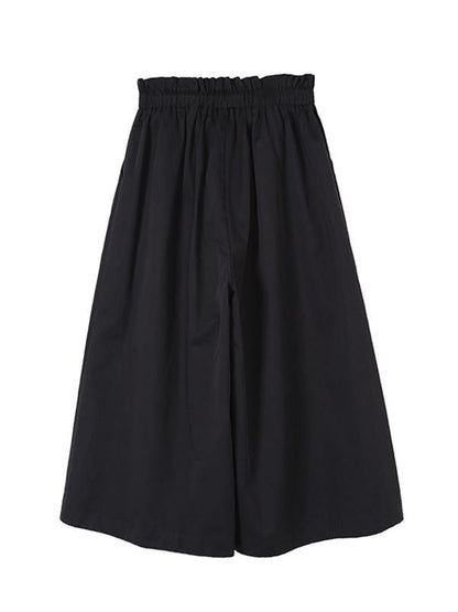 Pantalon décontracté à jambes larges style bandage rétro 