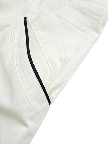 A-Line High Waisted Pockets Solid Color Zipper Stand Collar Midi Dresses