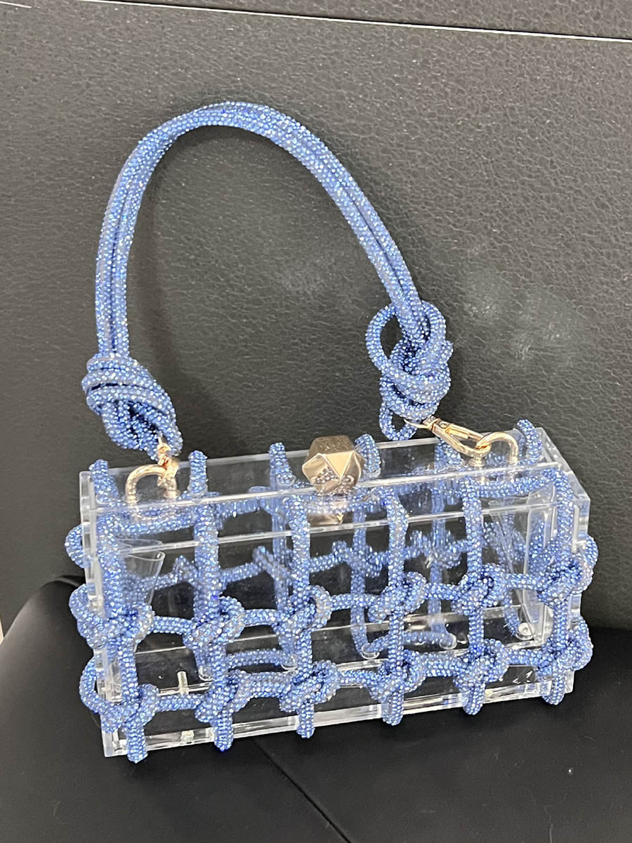 Shiny Geometric Satchels Bags