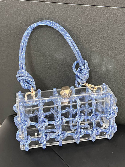 Shiny Geometric Satchels Bags