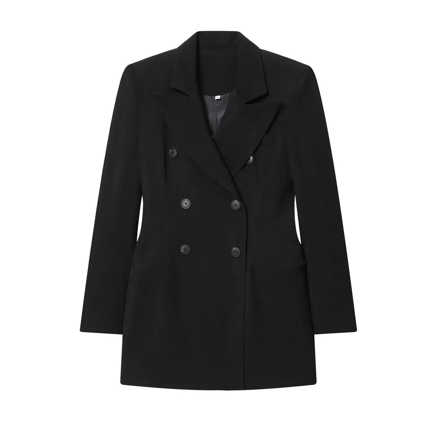 Women Blazer Dress | Elegant Suit Blazer | Business Blazer Dress | Long Sleeves Black
