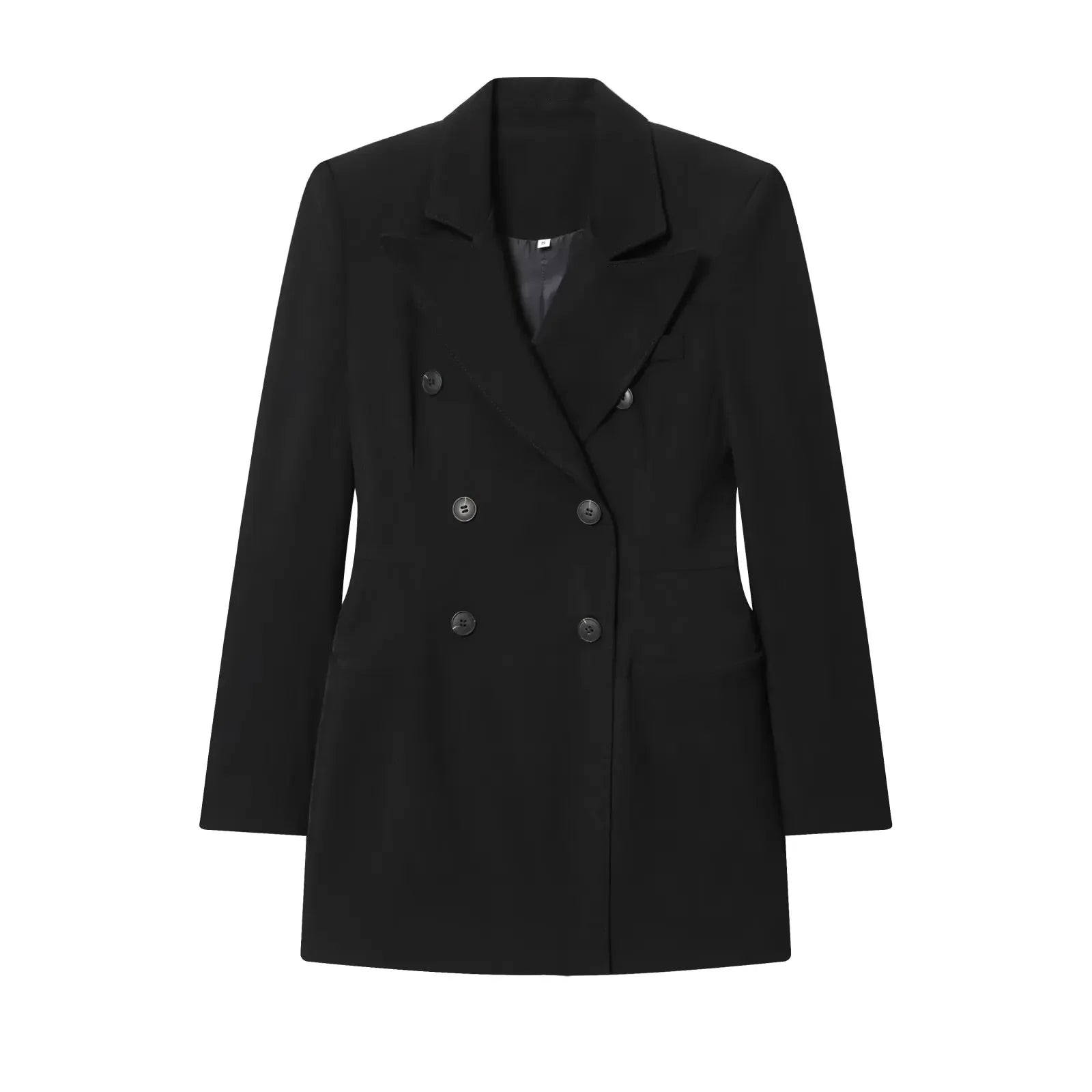 Women Blazer Dress | Elegant Suit Blazer | Business Blazer Dress | Long Sleeves Black