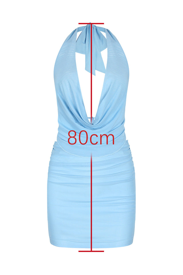 Willis Cowl Neck Party Mini Dress