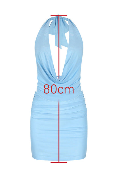Willis Cowl Neck Party Mini Dress