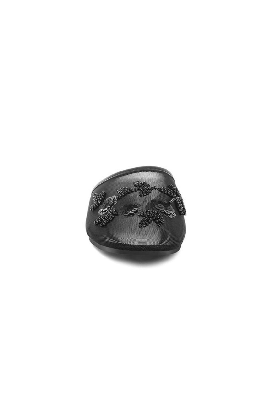 Nahra Mesh Sequin Beaded Mules