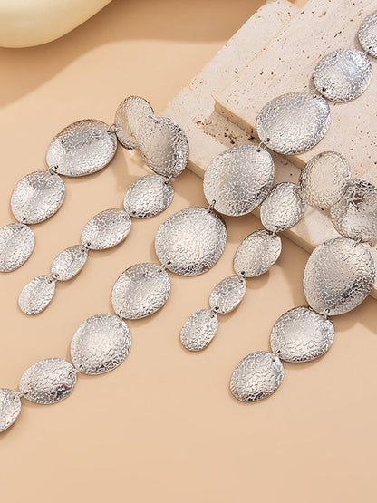 Geometric Tasseled Drop Earrings Necklaces Accessories