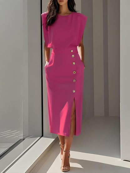 Aspen™ | Effortless Charm Midi Dress