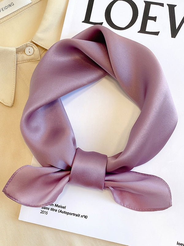 Châle et écharpe décontractés de couleur unie 