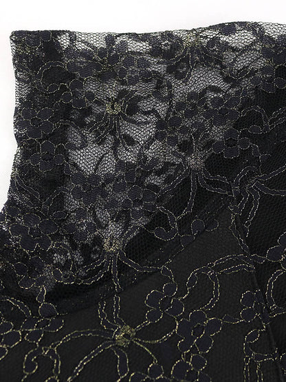 Bodycon High Waisted Ruffle Trim Solid Color Split-Joint Round-Neck Midi Dresses