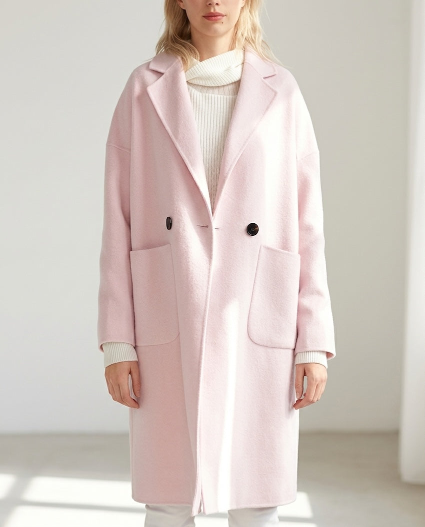Publisher Double-Breasted Wool Blend Coat