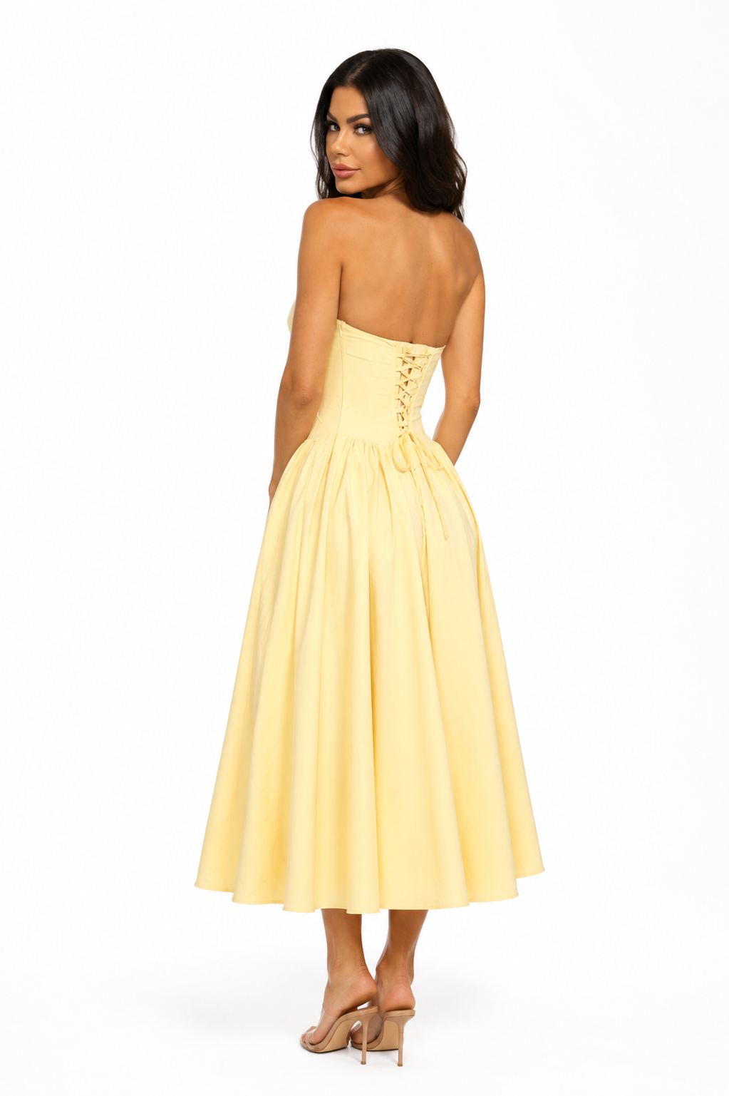 MIREYA LOVE LETTER MIDI DRESS