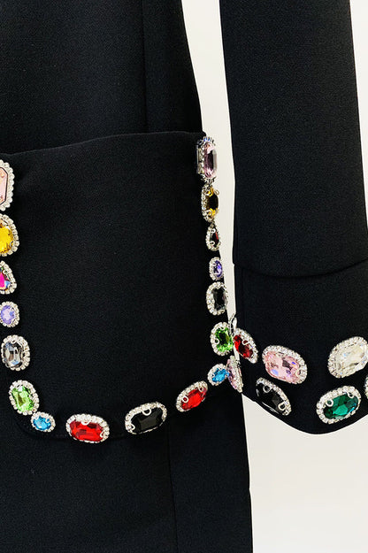 Slade Long Sleeve Rhinestone Embellished Dress