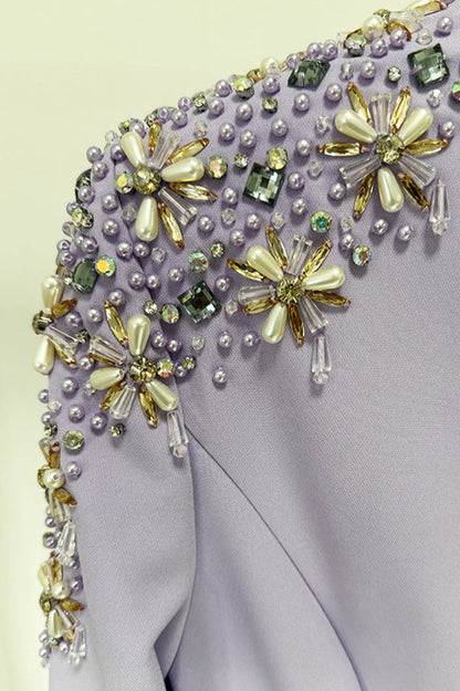 Abigail Embellished V-Neck Maxi Dress