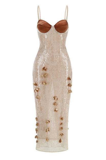 Fazrik Halterneck Midi Dress