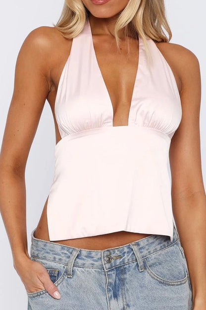 Here For Me Halter Top