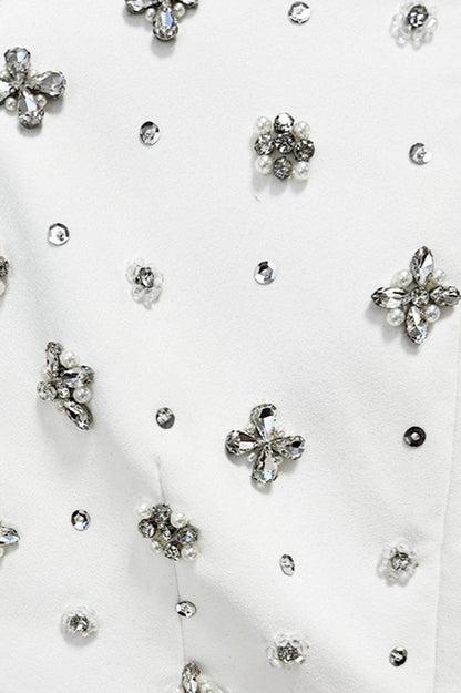 Crystal Cape Sleeve Maxi Dress