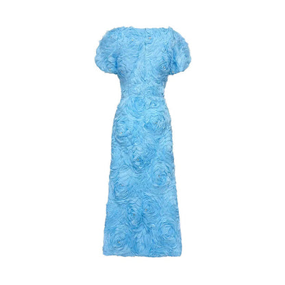 Molly Floral Applique Midi Dress