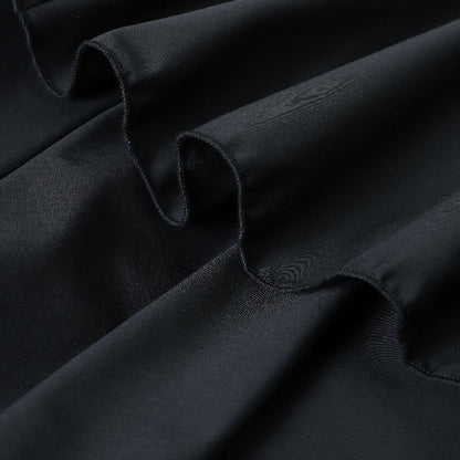 A-Line High Waisted Falbala Solid Color Long Skirts Skirts Bottoms