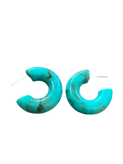 Simple Chic 10 Colors Acrylic Geometric Earrings