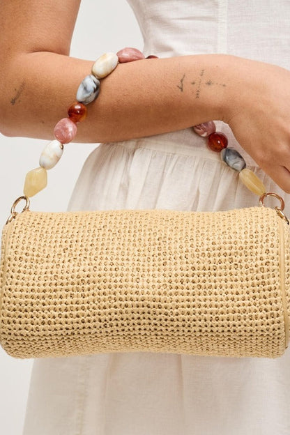 Rachel Straw Clutch
