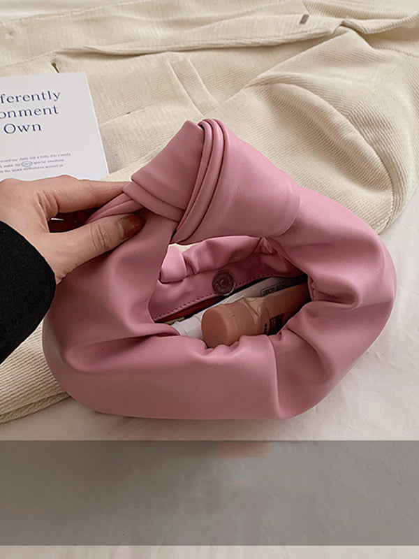 Bowknot Plissee Einfarbig Handtaschen Zubehör 