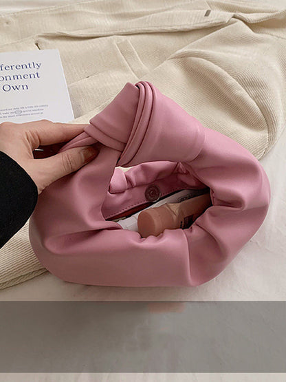 Bowknot Plissee Einfarbig Handtaschen Zubehör 