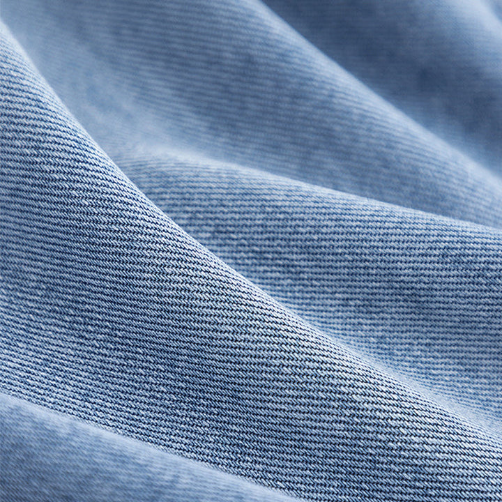 Lapel Denim Patchwork Design Jacket