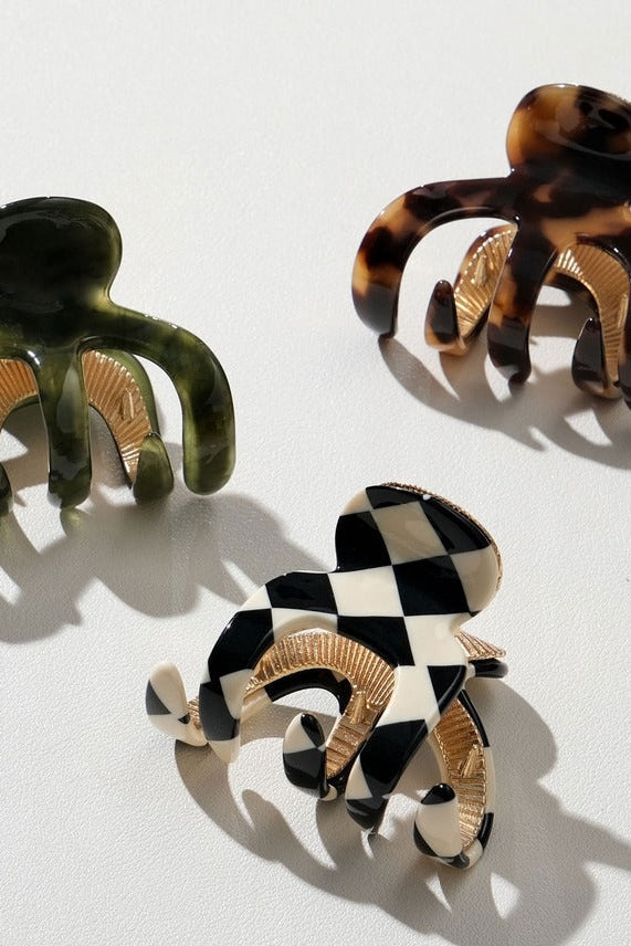 Jade Vintage | Small Octopus Metal Claw Clip