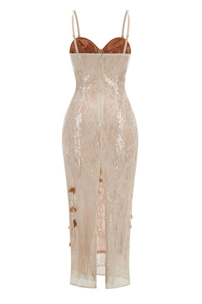 Fazrik Halterneck Midi Dress