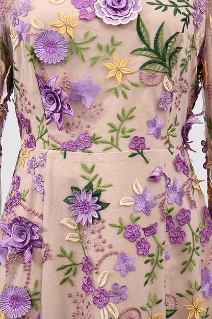 Lara Floral Applique Mini Dress
