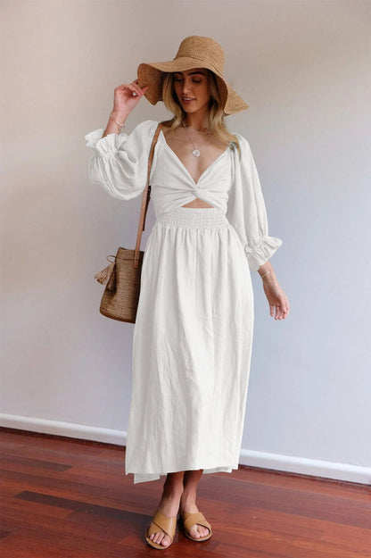 Call It Love Two Way Dress White