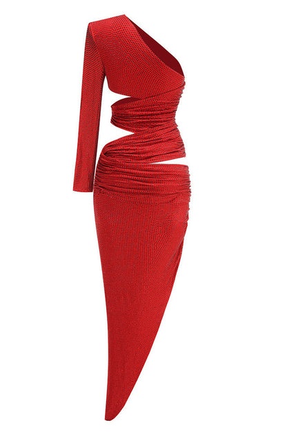 Caits Crystal Cutout Maxi Dress