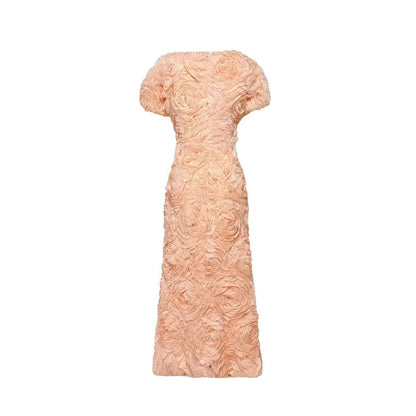 Molly Floral Applique Midi Dress