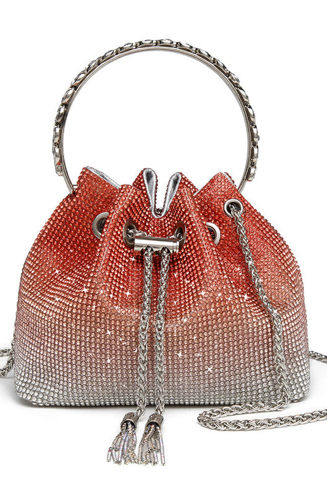 Mattea Crystal Embellished Bucket Bag