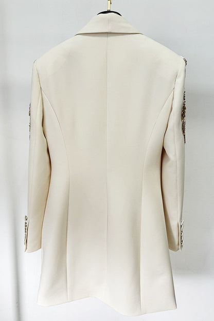 Kallie Sequin Embellished Blazer Mini Dress