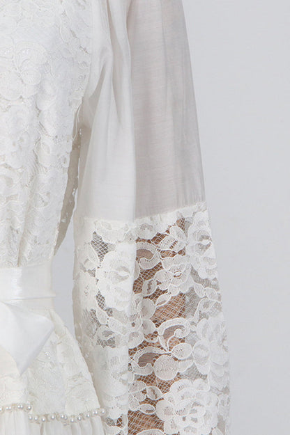 Quenna Lace Panel Midi Dress