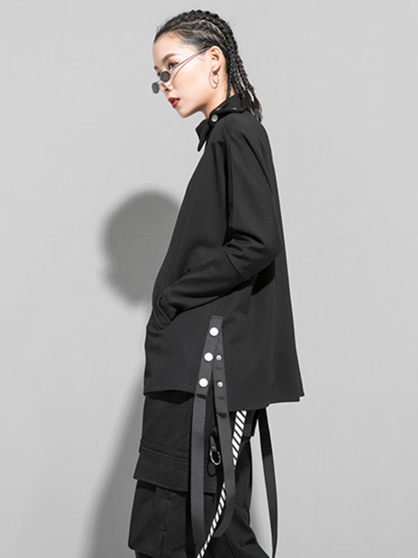 Original Solide Stehkragen T-Shirts Tops 