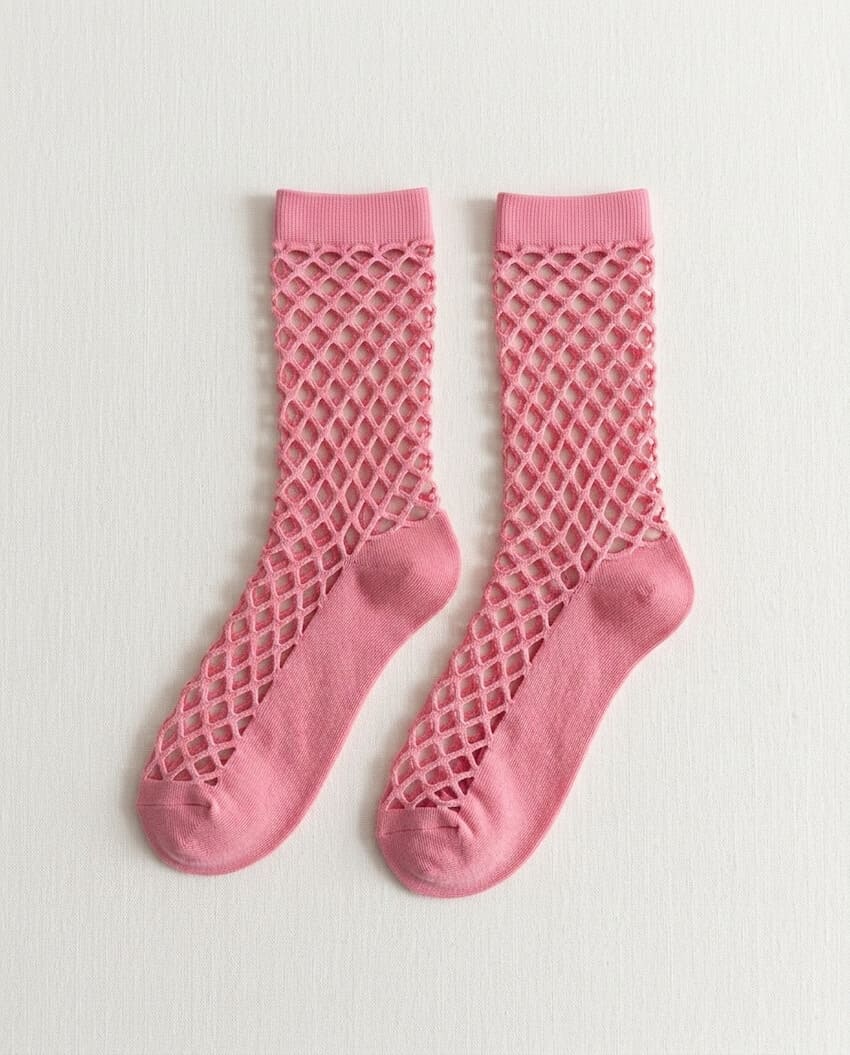 Bundled Pack, Midnight Lattice Fishnet Socks
