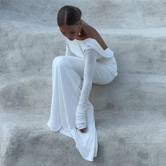 Quintina Plunging Back Maxi Dress