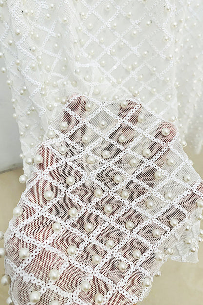 Ossie Pearl Embellished Cutout Blazer Set