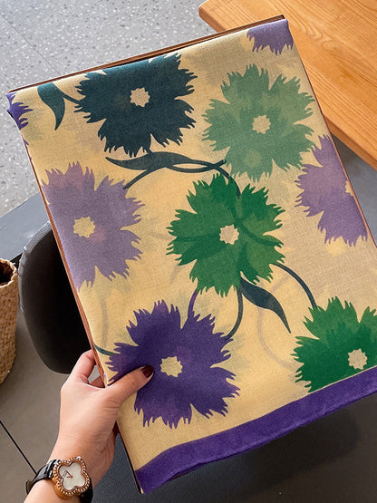 Vintage Floral Printed Shawl&Scarf